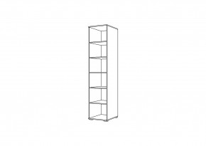 Пенал НЕНСИ (Ясень Шимо светлый/Капучино глянец) в Когалыме - kogalym.ok-mebel.com | фото 2