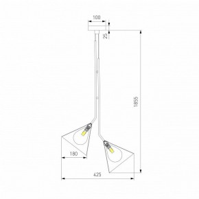 Подвесная люстра Eurosvet Enigma 70161/3 черный в Когалыме - kogalym.ok-mebel.com | фото 4