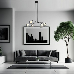 Подвесная люстра Eurosvet Enigma 70161/6 черный в Когалыме - kogalym.ok-mebel.com | фото 4