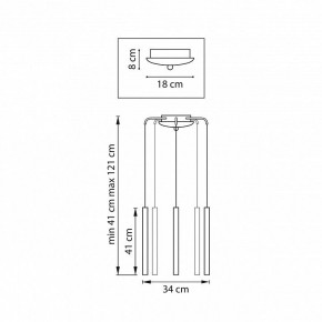 Подвесная люстра Lightstar Tubo L5T747247 в Когалыме - kogalym.ok-mebel.com | фото 3
