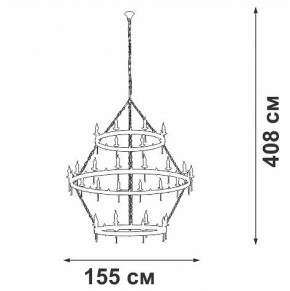 Подвесная люстра Vitaluce V1872 V1872-7/16+8+8 в Когалыме - kogalym.ok-mebel.com | фото 3