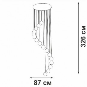 Подвесная люстра Vitaluce V2893 V2893-9/16S в Когалыме - kogalym.ok-mebel.com | фото 4