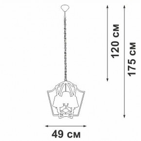 Подвесная люстра Vitaluce V4991 V4991-8/3 в Когалыме - kogalym.ok-mebel.com | фото 3