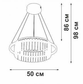 Подвесная люстра Vitaluce V54010 V54010-0/1S в Когалыме - kogalym.ok-mebel.com | фото 6