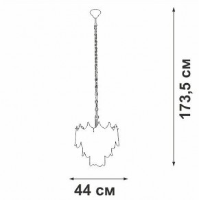 Подвесная люстра Vitaluce V5813 V5813-8/5 в Когалыме - kogalym.ok-mebel.com | фото 3