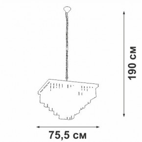 Подвесная люстра Vitaluce V5818 V5818-8/13 в Когалыме - kogalym.ok-mebel.com | фото 5