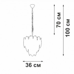 Подвесная люстра Vitaluce V5887 V5887-9/7 в Когалыме - kogalym.ok-mebel.com | фото 5