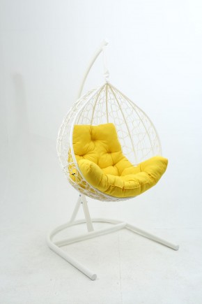 Подвесное кресло Бароло (белый/желтый) в Когалыме - kogalym.ok-mebel.com | фото