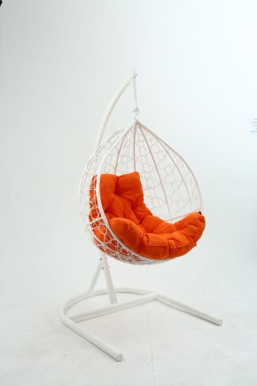 Подвесное кресло Бароло (белый/оранжевый) в Когалыме - kogalym.ok-mebel.com | фото