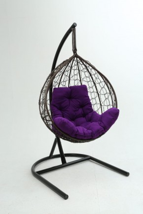 Подвесное кресло Бароло (коричневый/фиолетовый) в Когалыме - kogalym.ok-mebel.com | фото