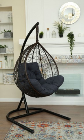 Подвесное кресло Бароло (коричневый/графит) в Когалыме - kogalym.ok-mebel.com | фото