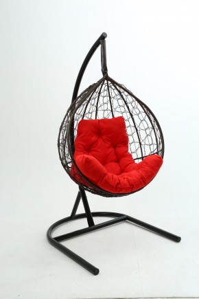 Подвесное кресло Бароло (коричневый/красный) в Когалыме - kogalym.ok-mebel.com | фото