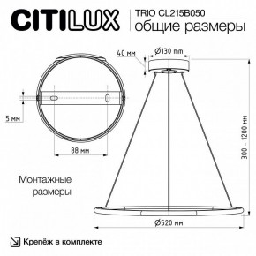 Подвесной светильник Citilux Trio CL215B050 в Когалыме - kogalym.ok-mebel.com | фото 9