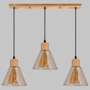 Подвесной светильник Imex MD.5870 MD.5870-3-P-WOOD+BK в Когалыме - kogalym.ok-mebel.com | фото