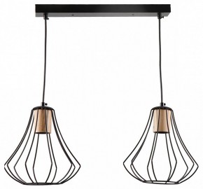 Подвесной светильник Imex MD.9050 MD.9050-2-P-BK+WOOD в Когалыме - kogalym.ok-mebel.com | фото