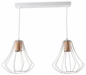 Подвесной светильник Imex MD.9052 MD.9052-2-P-WH+WOOD в Когалыме - kogalym.ok-mebel.com | фото