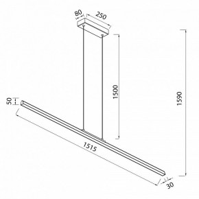 Подвесной светильник Mantra Lineal 8961 в Когалыме - kogalym.ok-mebel.com | фото 3