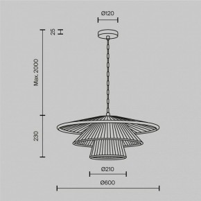 Подвесной светильник Maytoni Costa MOD394PL-01BS1 в Когалыме - kogalym.ok-mebel.com | фото 5