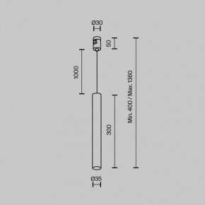 Подвесной светильник Maytoni Focus Led TR155-1-5W3K-B в Когалыме - kogalym.ok-mebel.com | фото 5