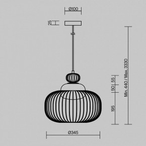 Подвесной светильник Maytoni Levitation MOD376PL-01G в Когалыме - kogalym.ok-mebel.com | фото 5