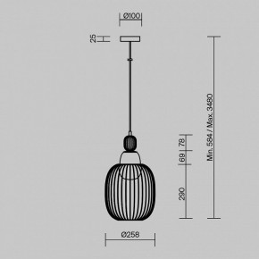 Подвесной светильник Maytoni Levitation MOD376PL-01G1 в Когалыме - kogalym.ok-mebel.com | фото 5