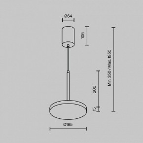 Подвесной светильник Maytoni Plato P076PL-L12W4K-BS в Когалыме - kogalym.ok-mebel.com | фото 6