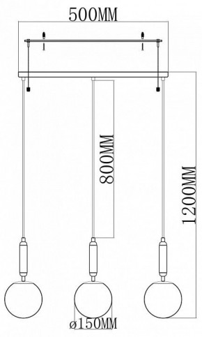Подвесной светильник Moderli Scrumbel V11566-3P в Когалыме - kogalym.ok-mebel.com | фото 2