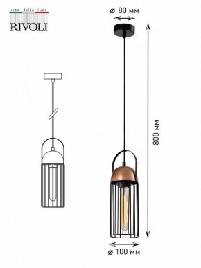Подвесной светильник Rivoli Anemon Б0047359 в Когалыме - kogalym.ok-mebel.com | фото 9