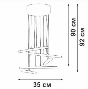Подвесной светильник Vitaluce V3046 V3046-0/5S в Когалыме - kogalym.ok-mebel.com | фото 5