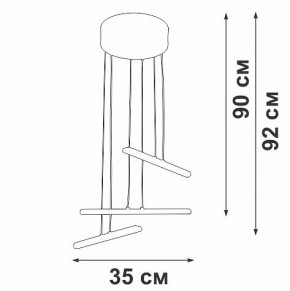 Подвесной светильник Vitaluce V3046 V3046-1/3S в Когалыме - kogalym.ok-mebel.com | фото 5
