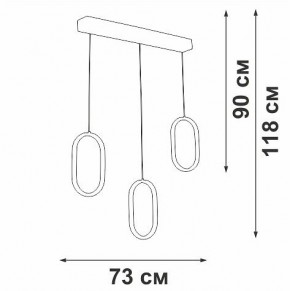 Подвесной светильник Vitaluce V3049 V3049-0/3S в Когалыме - kogalym.ok-mebel.com | фото 4
