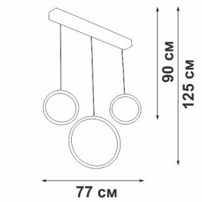 Подвесной светильник Vitaluce V3050 V3050-1/3S в Когалыме - kogalym.ok-mebel.com | фото 5