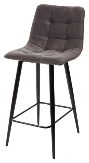 Полубарный стул CHILLI-QB графит #14, велюр / черный каркас (H=66cm) М-City в Когалыме - kogalym.ok-mebel.com | фото