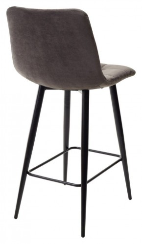 Полубарный стул CHILLI-QB графит #14, велюр / черный каркас (H=66cm) М-City в Когалыме - kogalym.ok-mebel.com | фото 4