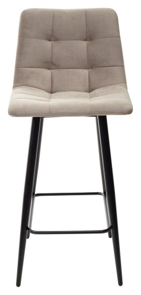 Полубарный стул CHILLI-QB латте #25, велюр / черный каркас (H=66cm) М-City в Когалыме - kogalym.ok-mebel.com | фото