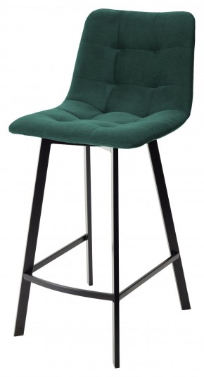 Полубарный стул CHILLI-QB SQUARE зеленый #19, велюр / черный каркас (H=66cm) М-City в Когалыме - kogalym.ok-mebel.com | фото