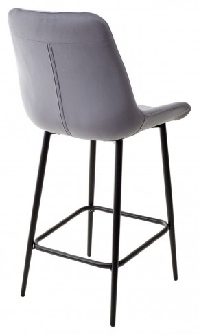 Полубарный стул ХОФМАН, цвет H-14 Серый, велюр / черный каркас H=63cm М-City в Когалыме - kogalym.ok-mebel.com | фото 5