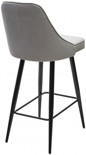 Полубарный стул NEPAL-PB СВЕТЛО- СЕРЫЙ BM-4, велюр/ черный каркас (H=68cm) М-City в Когалыме - kogalym.ok-mebel.com | фото 4