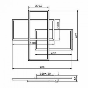 Потолочная люстра Maytoni Line MOD016CL-L80BK в Когалыме - kogalym.ok-mebel.com | фото 2