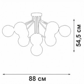 Потолочная люстра Vitaluce V42870 V42870-8/10PL в Когалыме - kogalym.ok-mebel.com | фото