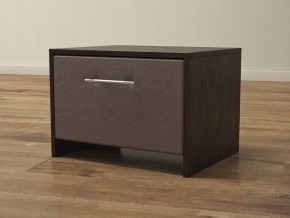 PROxSON Тумба Varna (ЛДСП Венге+экокожа Дуб венге с коричневым) 51x40 в Когалыме - kogalym.ok-mebel.com | фото