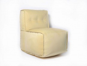 Прямое модульное бескаркасное кресло Комфорт (Желтый велюр) в Когалыме - kogalym.ok-mebel.com | фото