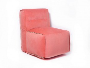 Прямое модульное бескаркасное кресло Комфорт (Персик велюр) в Когалыме - kogalym.ok-mebel.com | фото