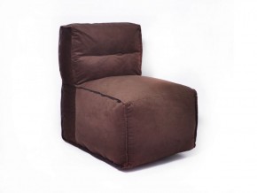 Прямое модульное бескаркасное кресло Комфорт (Шоколад велюр) в Когалыме - kogalym.ok-mebel.com | фото