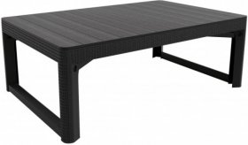 Раскладной стол Лион с регулируемой высотой столешницы (Lyon rattan table) графит (h400/650) в Когалыме - kogalym.ok-mebel.com | фото 2