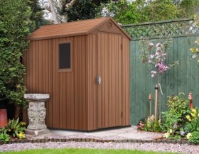 Сарай Дарвин 4х6 (Darwin 4x6) коричневый в Когалыме - kogalym.ok-mebel.com | фото 4