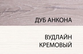 Шкаф 1DG, OLIVIA, цвет вудлайн крем/дуб анкона в Когалыме - kogalym.ok-mebel.com | фото 3