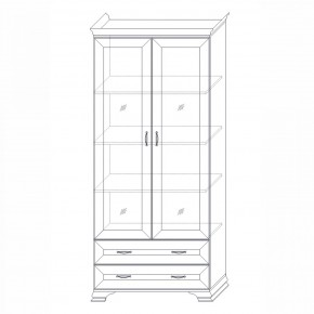 Шкаф (2 стеклодвери) Сиена в Когалыме - kogalym.ok-mebel.com | фото 6