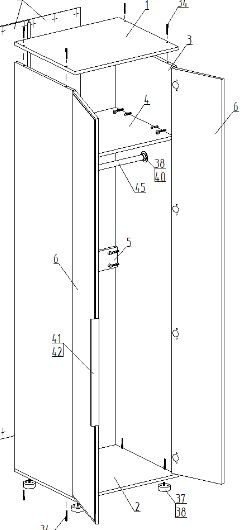 Шкаф 2-ств. для одежды "Лео" в Когалыме - kogalym.ok-mebel.com | фото 2