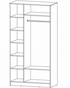 ГАММА Шкаф 3-х створчатый в Когалыме - kogalym.ok-mebel.com | фото 2